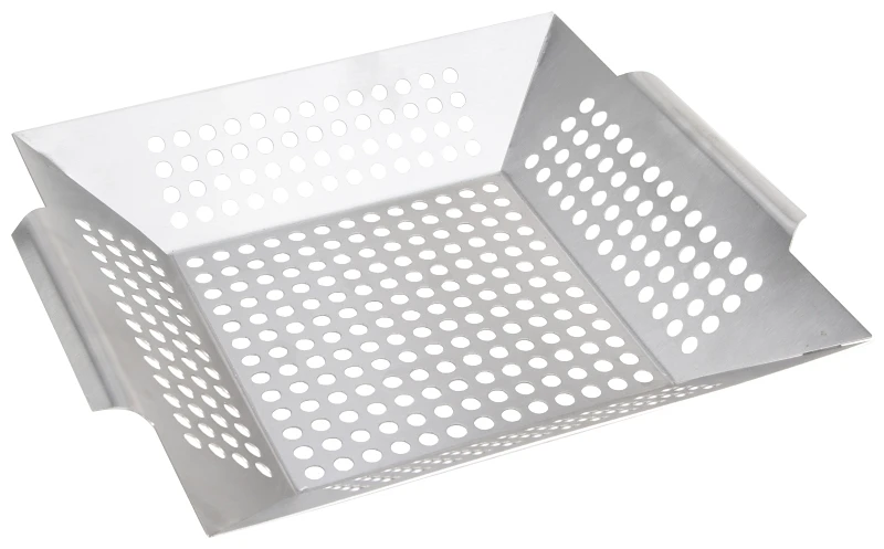 Stainless Steel Grilling Basket, 13-7/8 In Length, Bbq-37238