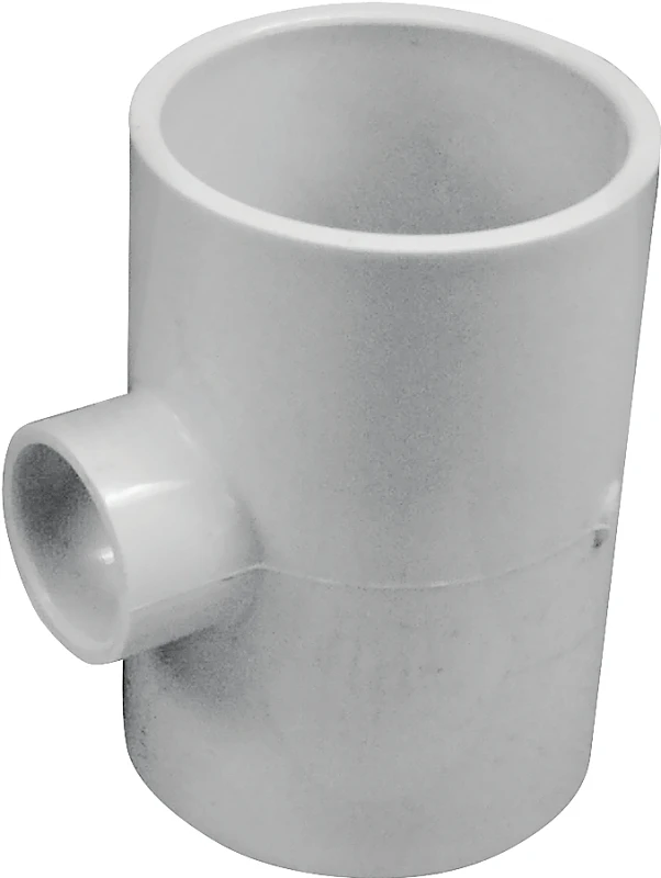 Pvc Slip Tee Fitting 2" X 2" X 3/4" For Plumbing Applications