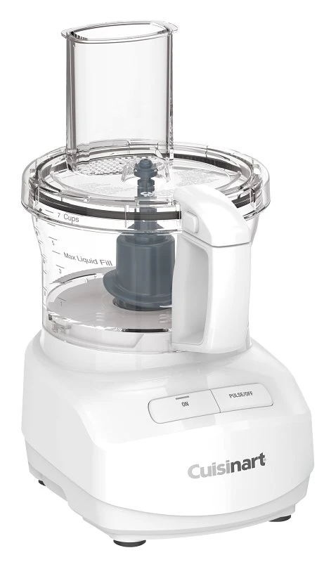 Fp-7 Food Processor, 7 Cup Capacity, 350 Watt, Button Control, White Plastic