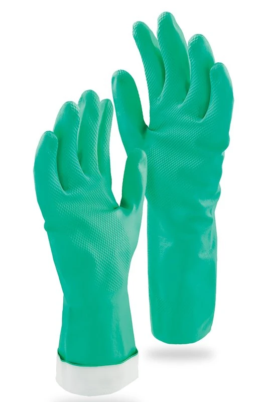 Heavy-duty Latex-free Nitrile Gloves, Large Size, Model 1319
