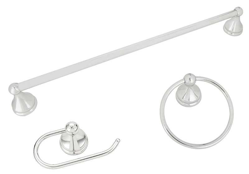 3-piece Bath Accessory Set - Venetian Chrome Finish