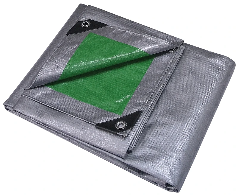 Heavy-duty Tarp 24 Ft L X 18 Ft W, 8 Mil Thick, Green/silver