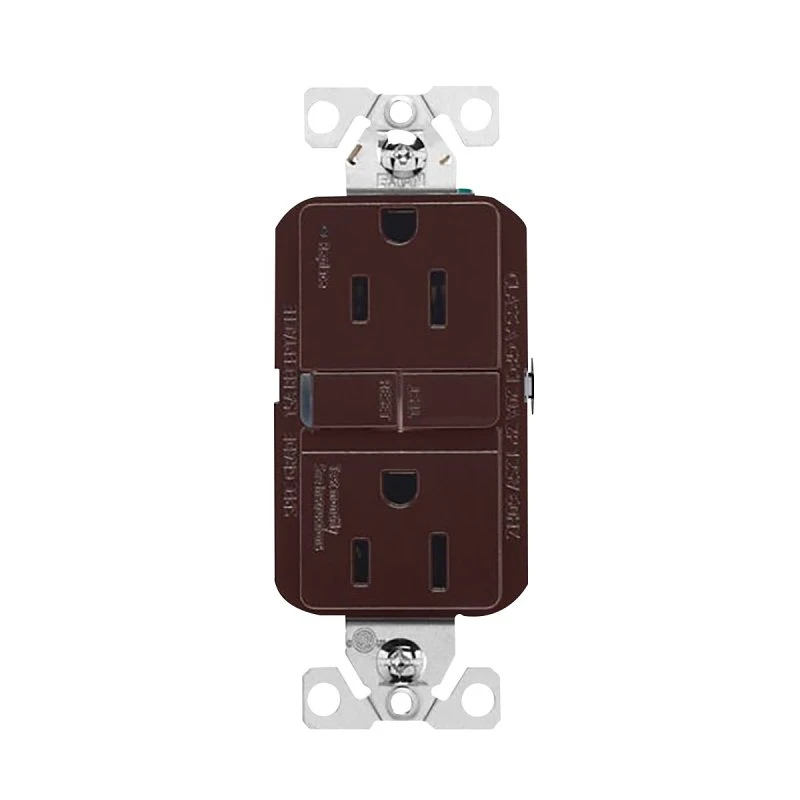 Eaton Gfci Receptacle 15 Amp 125 Volt Brown Self-test Nema 5-15r
