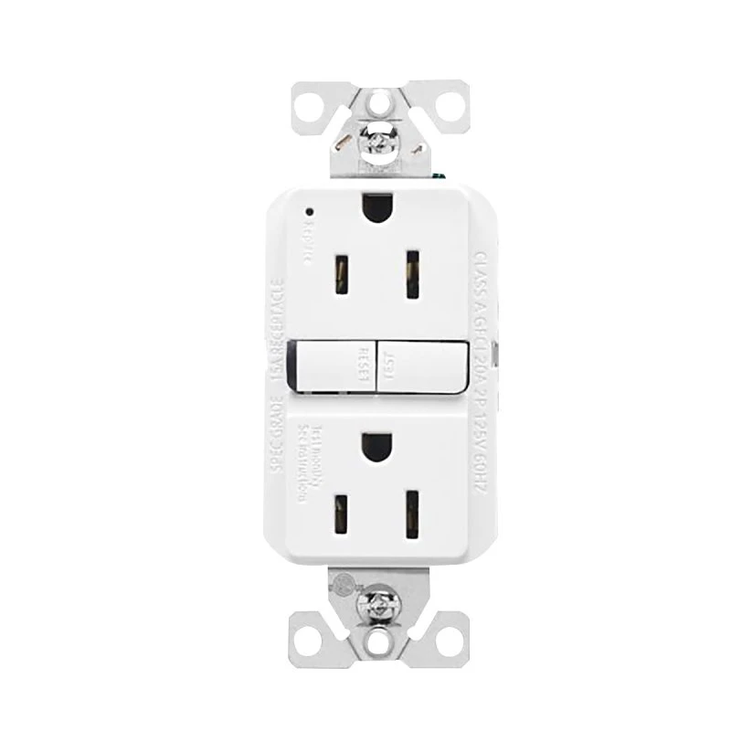 Eaton Gfci Receptacle 15 Amp 125 Volt Self-test White 3 Wire Nema 5-15r