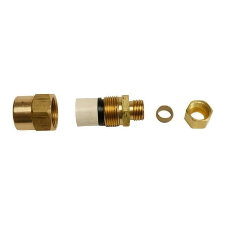 1/2 Inch Cpvc X 3/8 Inch Od Compression Straight Transition Fitting, Model Pp32-10br