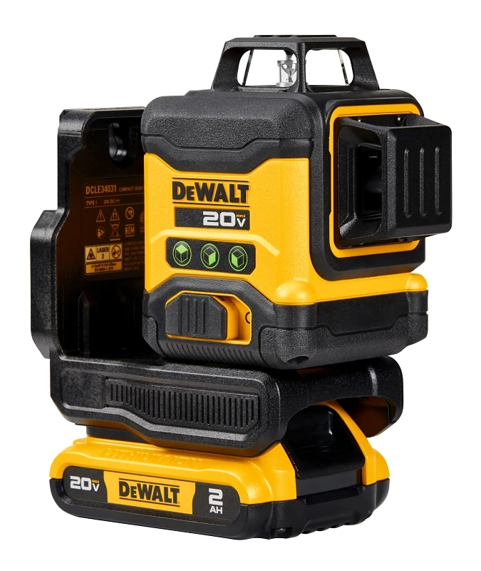 Dcle34031d1 Green Line Laser Kit, 130 Ft Range, 2-beam, 3-line Accuracy