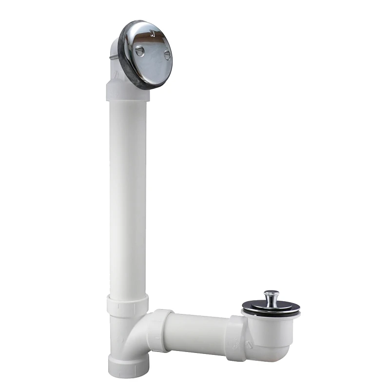 1.5 Inch Schedule 40 Pvc Bathtub Drain With Polished Chrome Finish