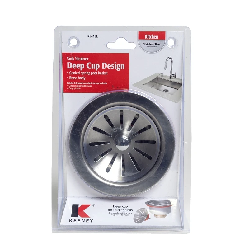 Premium Stainless Steel Cup Deep Strainer, 4-1/2 In Diameter, Model K5415l