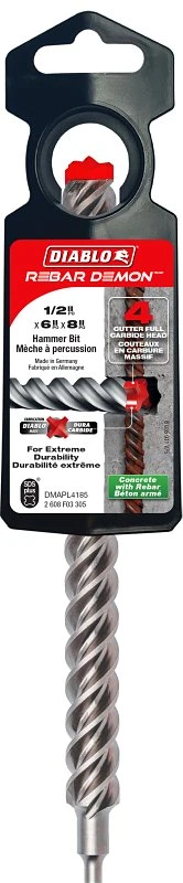 1/2" X 6" X 8" High-speed Steel Drill Bit Set - 4 Count