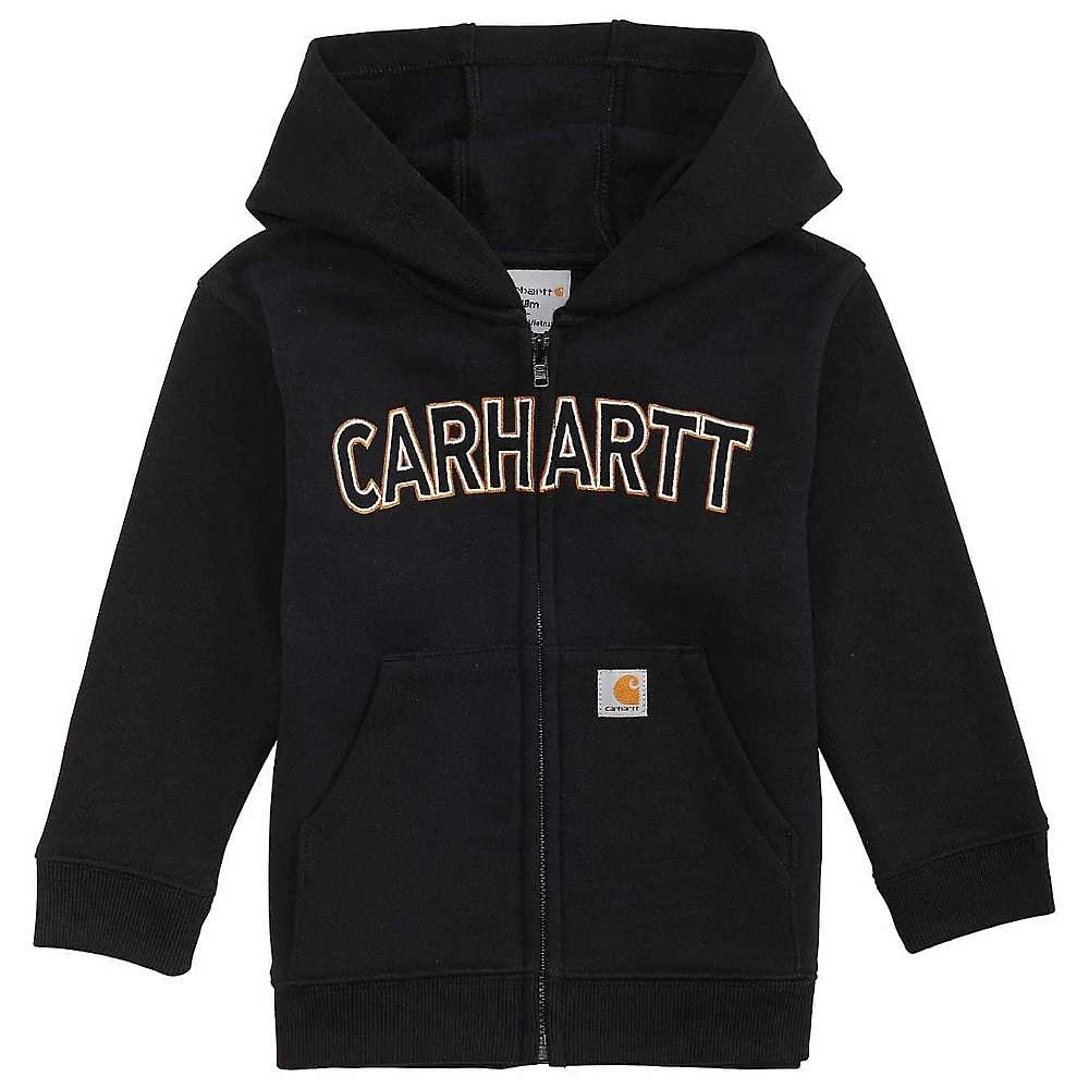 Kids' Logo Fleece Zip Sweatshirt - 24 Months - Model 19-4006 Caviar Black
