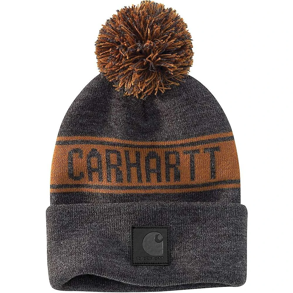 Men's Knit Pom-pom Hat - Stylish Winter Accessory For Cold Weather