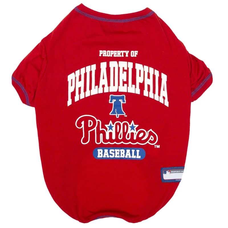 Team Colors Philadelphia Phillies Dog T-shirt Extra Large