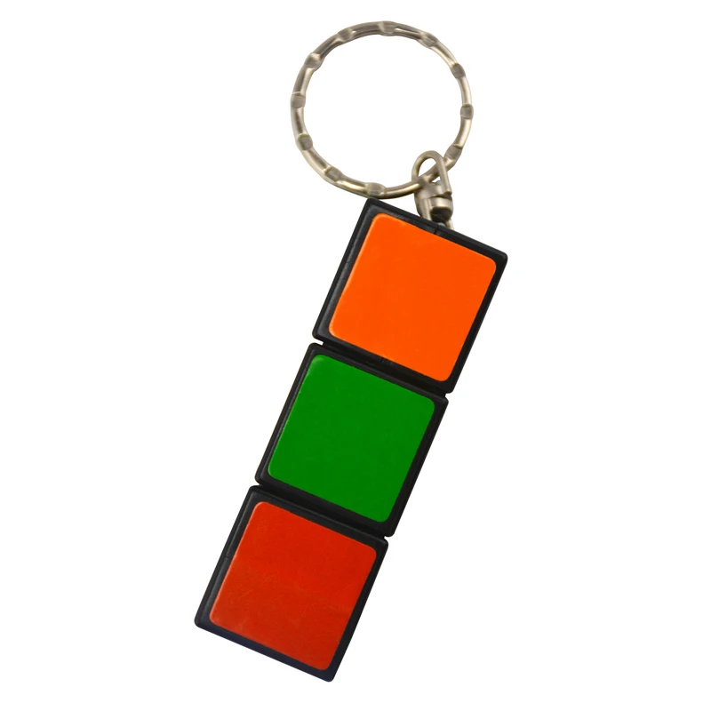 Multicolored Magic Cube Key Chain With Led Light - Model 50-key0170