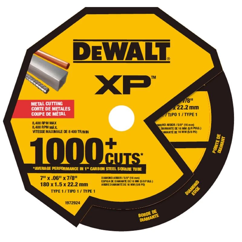 Xp 7 In. Diamond Metal Cutting Wheel, 7/8 In. Arbor, 0.06 In. Thickness, 1 Pk