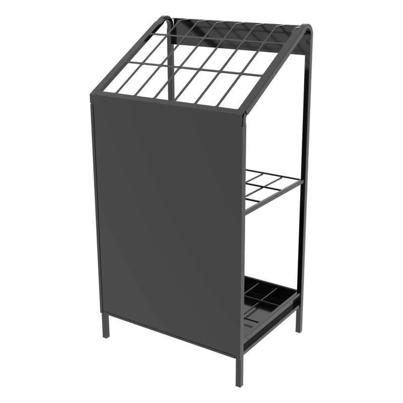 40 In. H X 24 In. W X 18 In. D Black Metal Dowel Rod Display Fixture