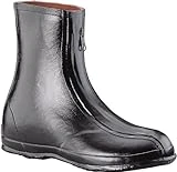 Safety T314-13 Servus Dress Zipper Rubber Mid Overshoe For Men, Size 13, Black