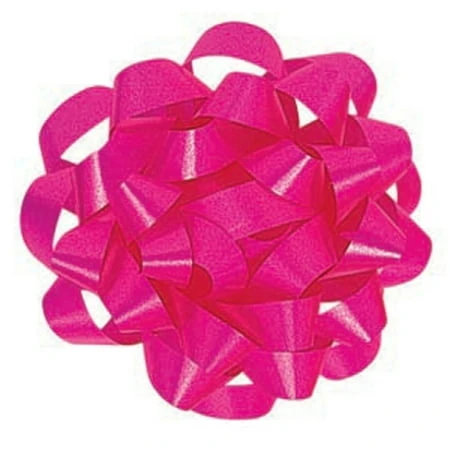 Large Magenta Confetti Bow, 4.5 Inches, Single Piece