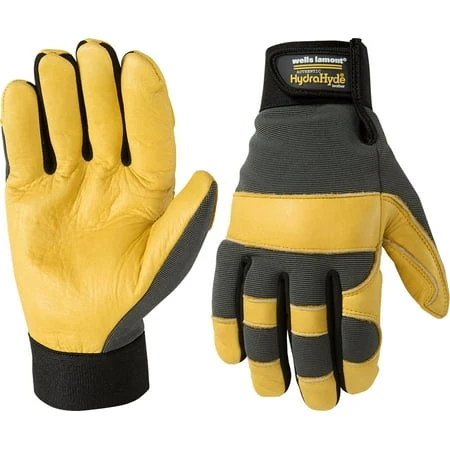 Men's Hydrahyde Leather Work Gloves - Durable, Water-resistant, Size Options Available