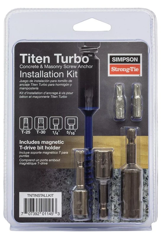 Simpson Strong-tie Titen Turbo Installation Tool Kit With Canvas Bag