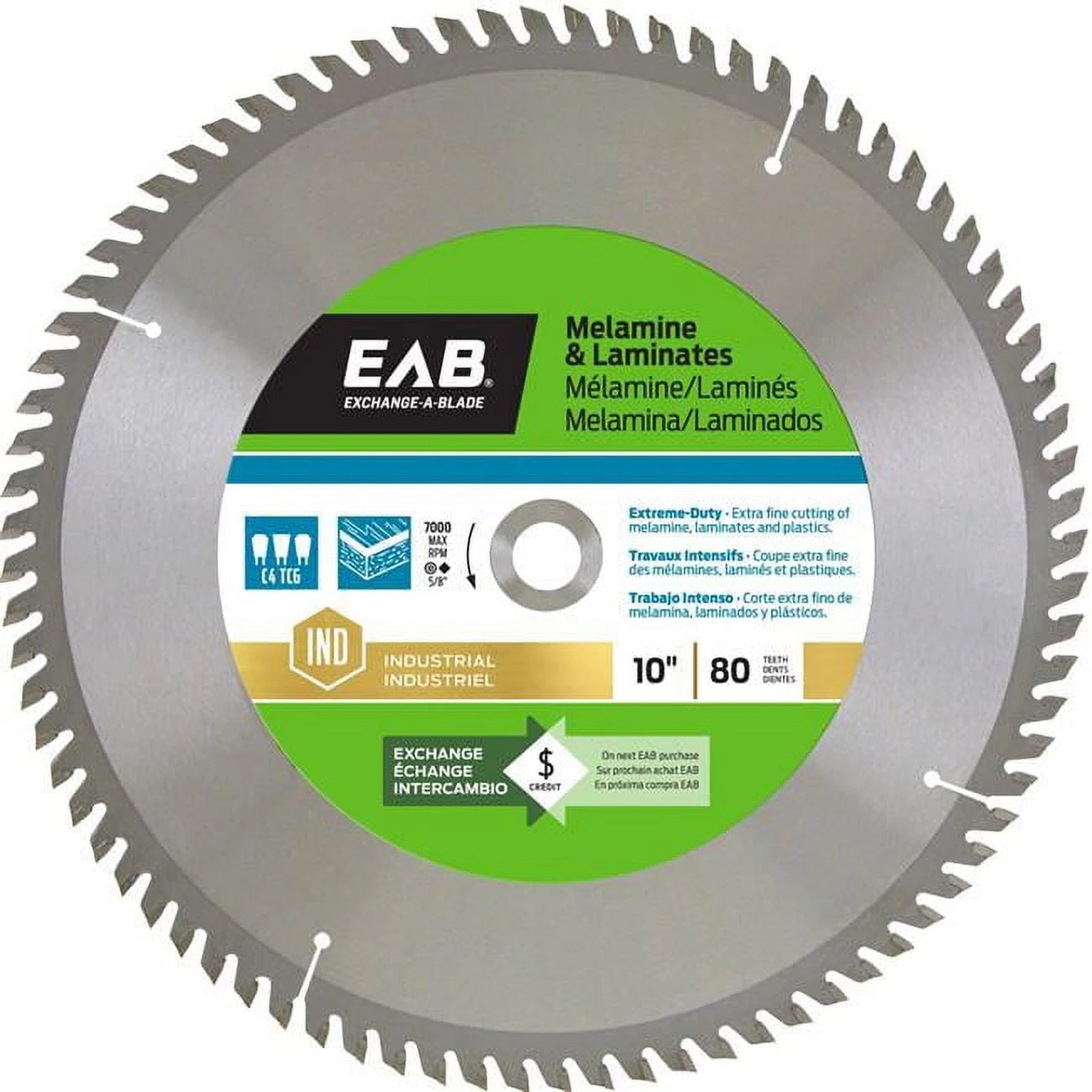 10 Inch 80 Teeth Finishing Melamine Industrial Recyclable Exchangeable Saw Blade