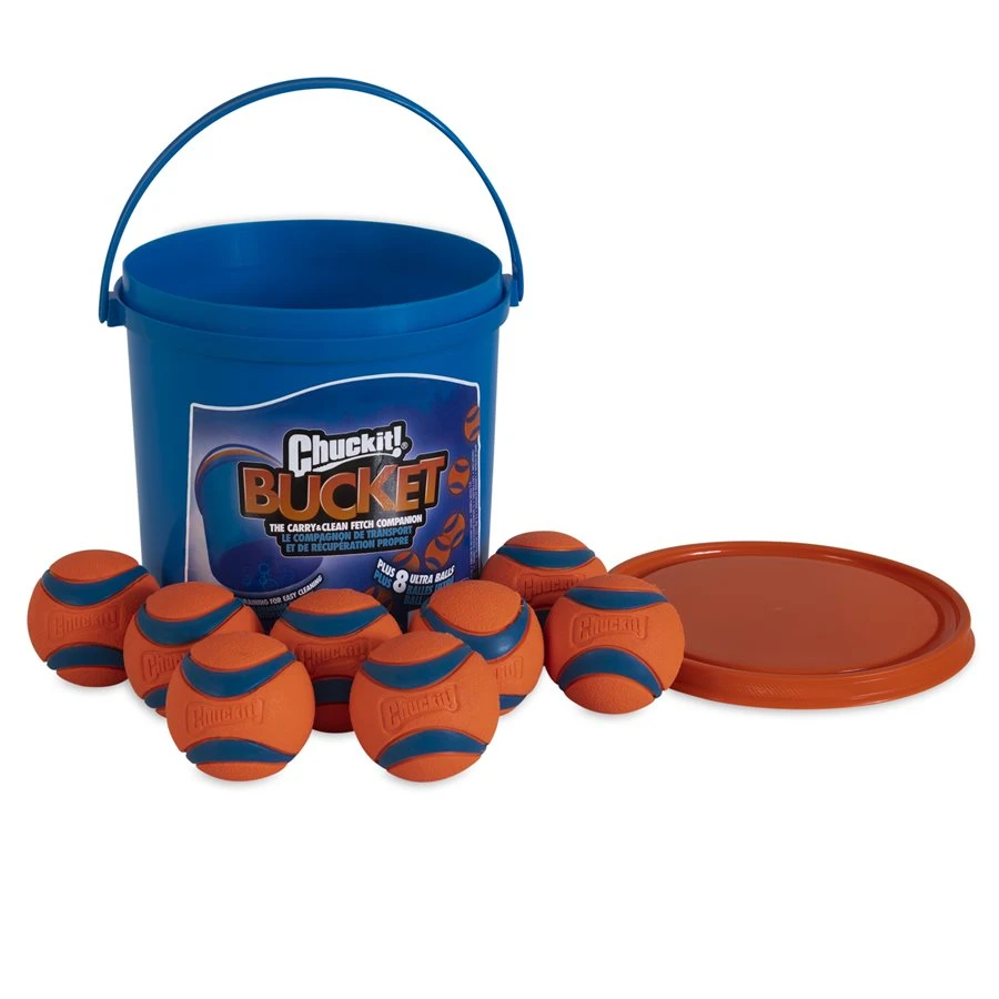 CHUCKIT BUCKET W/ ULTRA BALLS 8CT