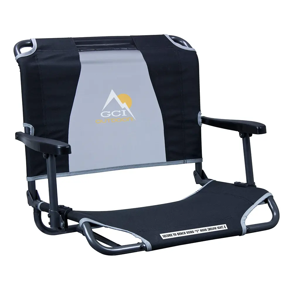 Black Big Comfort Stadium Chair™ with Armrests