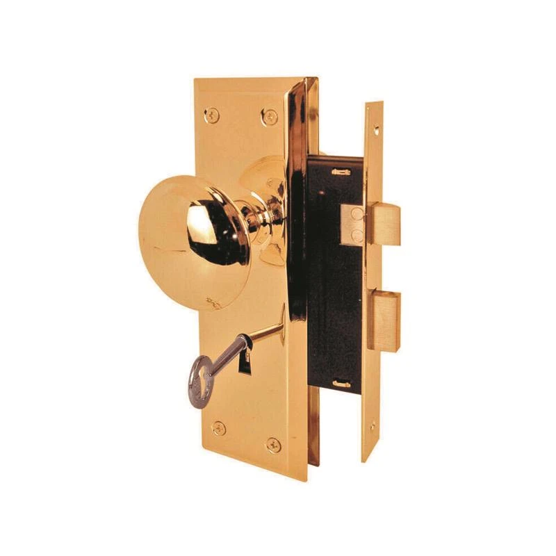 MORTISE LOCKSET BRGHT BRASS