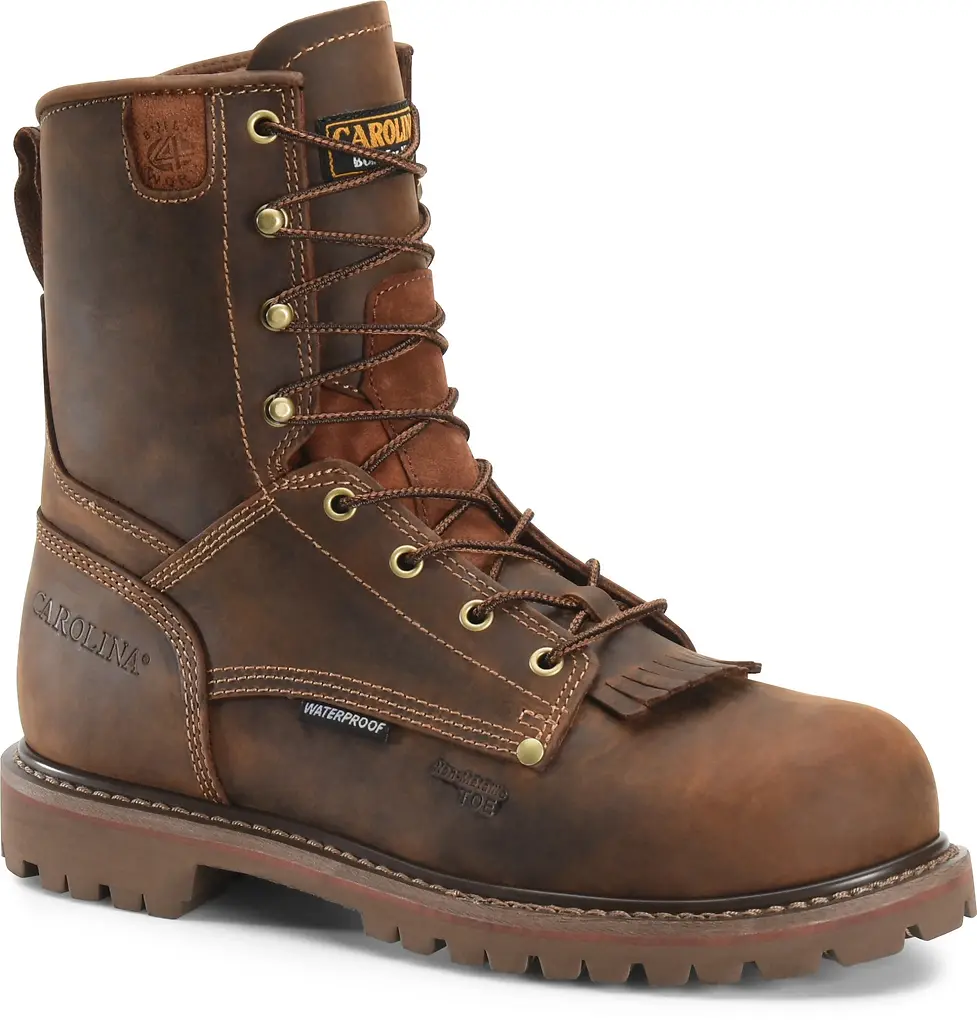 Carolina Men's 28 Series 8" Waterproof Composite Toe Grizzly Work Boots, Wide (2e)