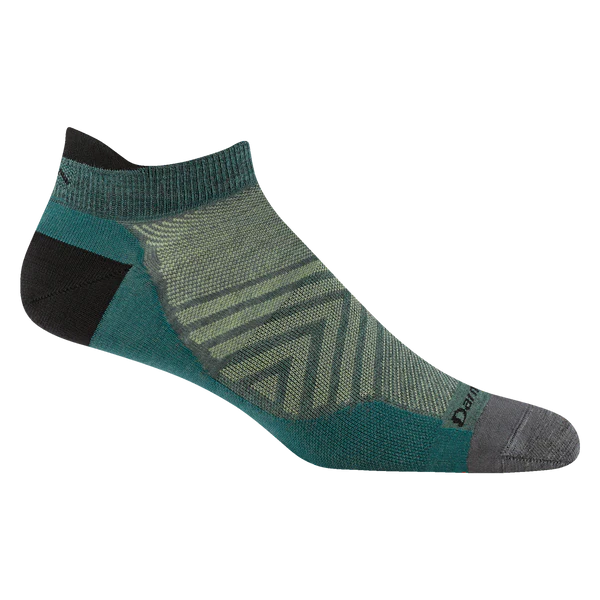 Darn Tough Men's 1033 Run No Show Tab Ultra Lightweight Running Sock Teal Medium