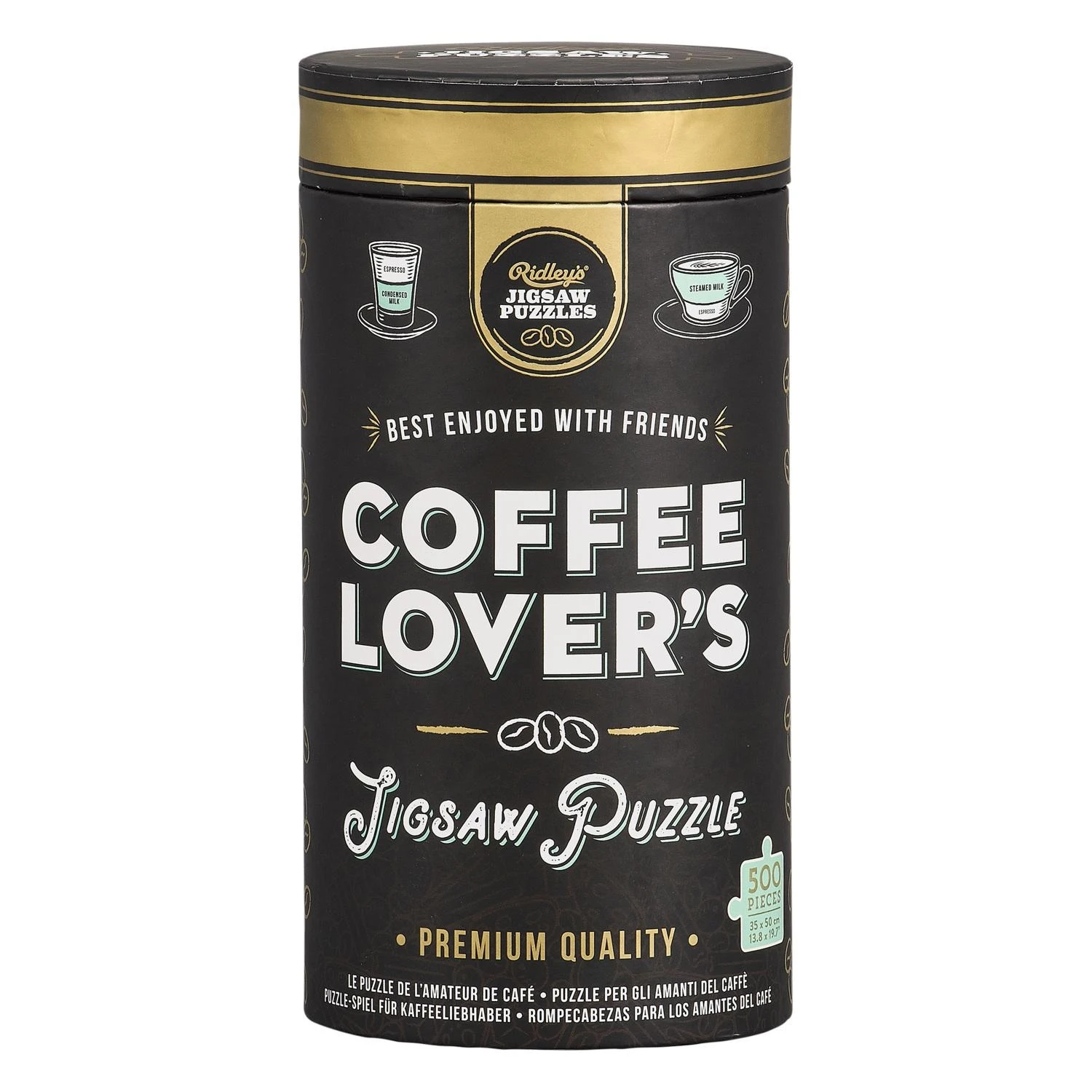 Chronicle Books Coffee Lover's 500 Piece Jigsaw Puzzle Multicolored
