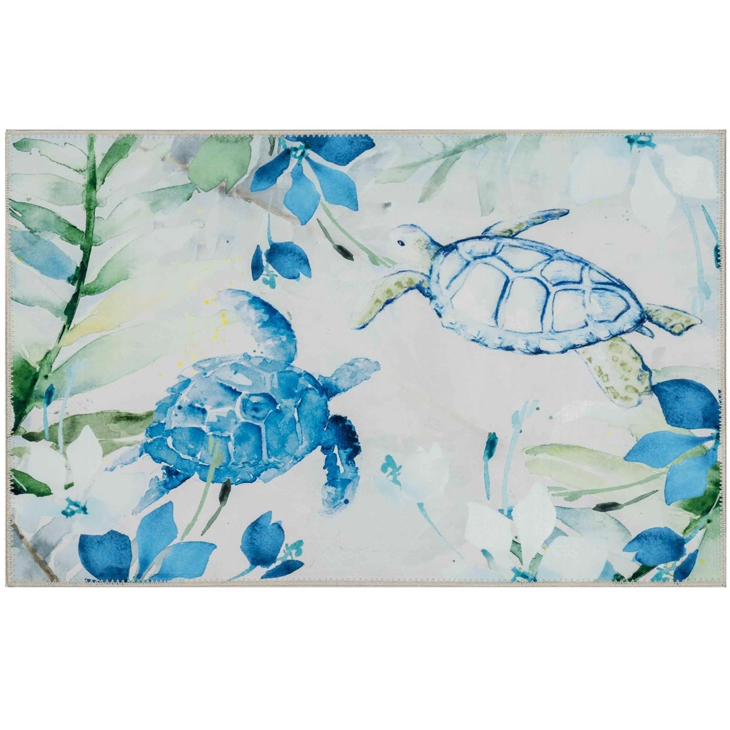 Olivia's Home 32 X 22 Inch Multicolored Sea The Beauty Polyester Rug