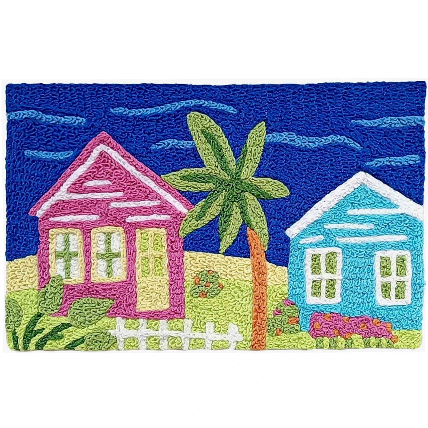Jellybean 30 X 20 Inch Multicolored Tropics Polyester Rug