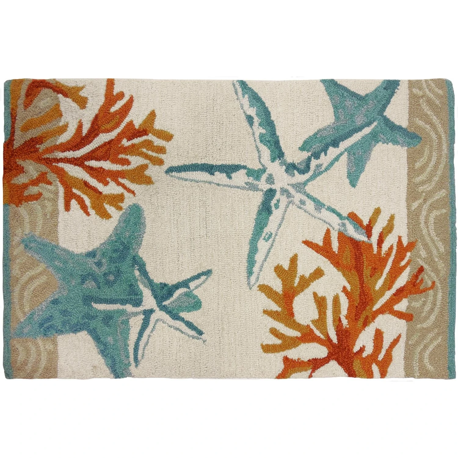 Homefires Coastal Reef Multicolored Accent Rug 34 In. L X 22 In. W
