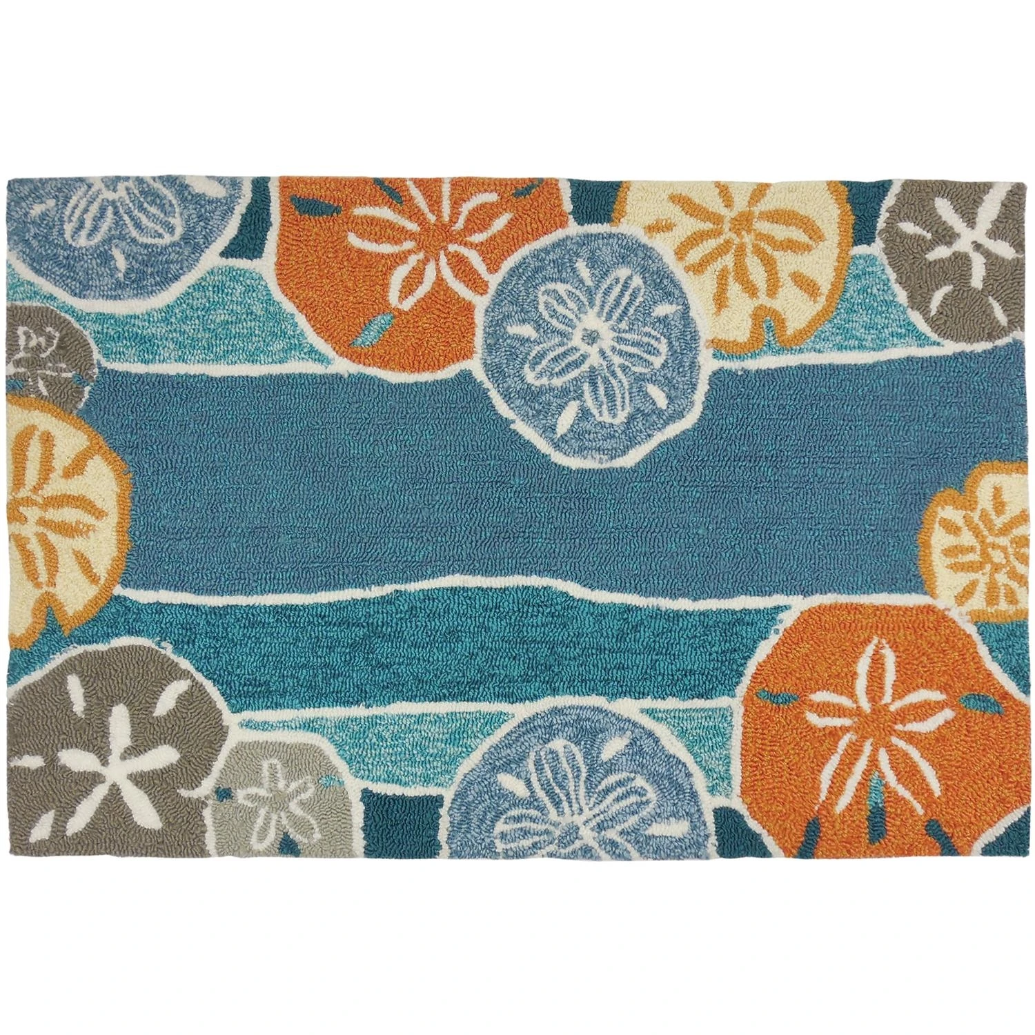 Homefires 34 In. X 22 In. Multicolored Beachcomber Indoor/outdoor Accent Rug