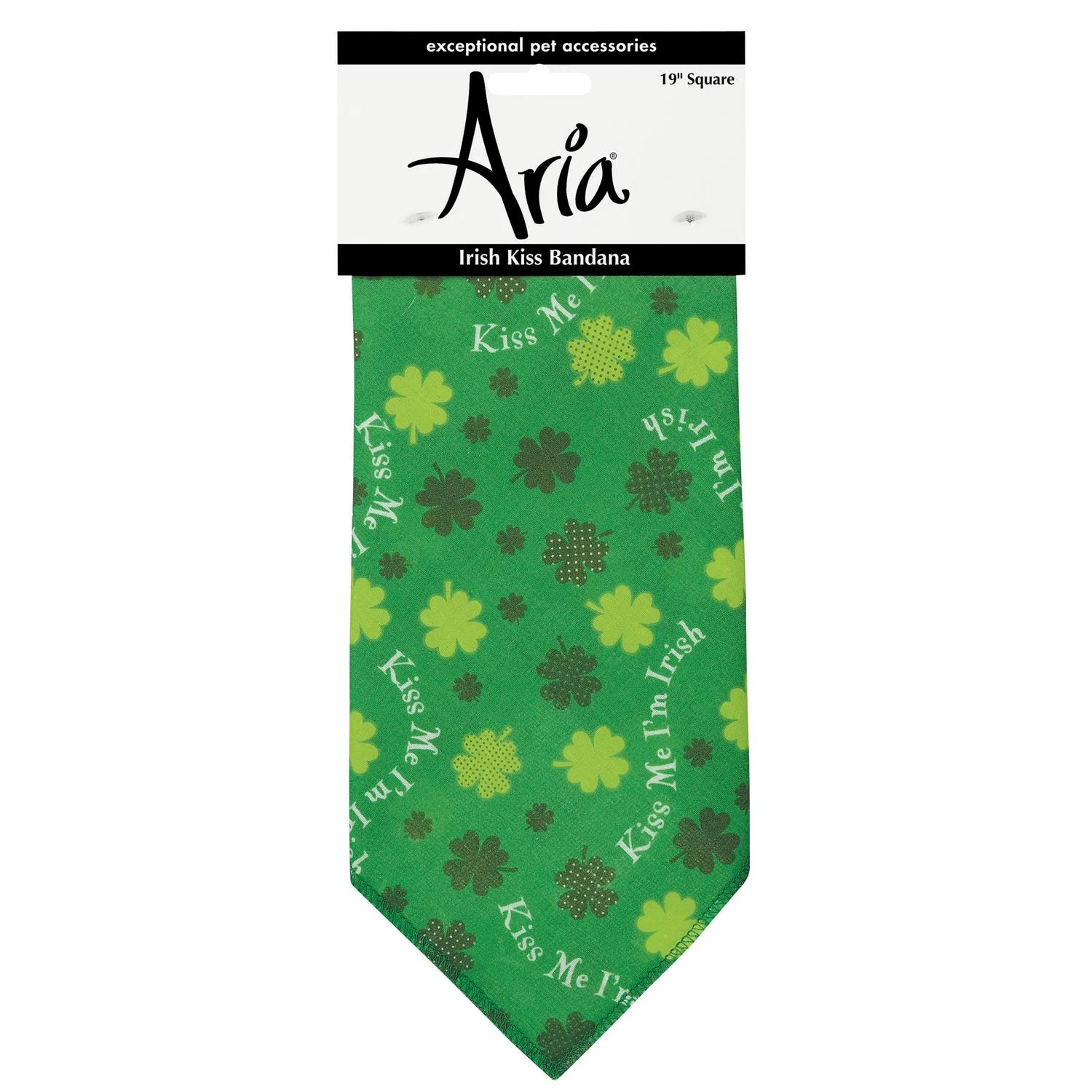Aria Green Irish Kiss Bandana For Pets
