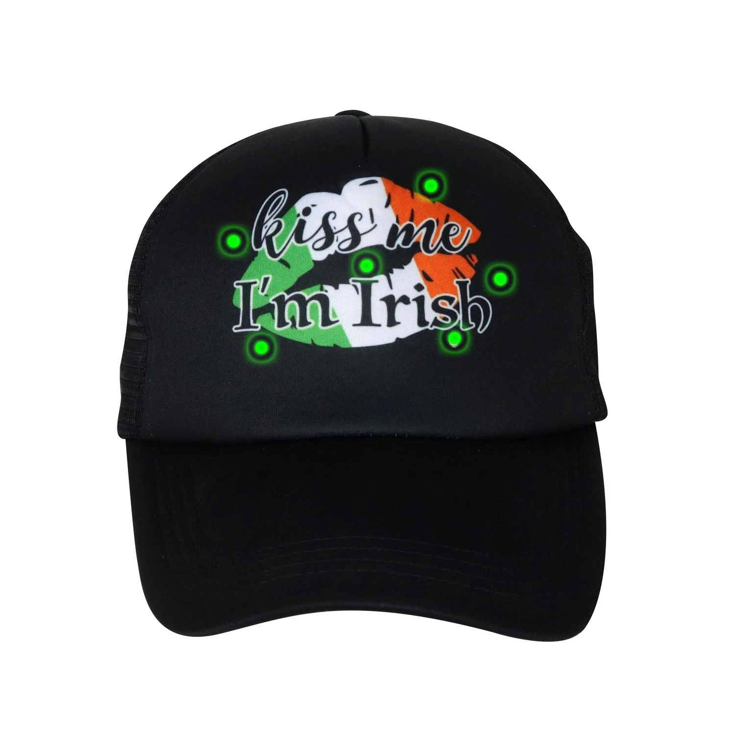 Lucky Lights St Patrick's Day Light-up Baseball Cap With Led Lights