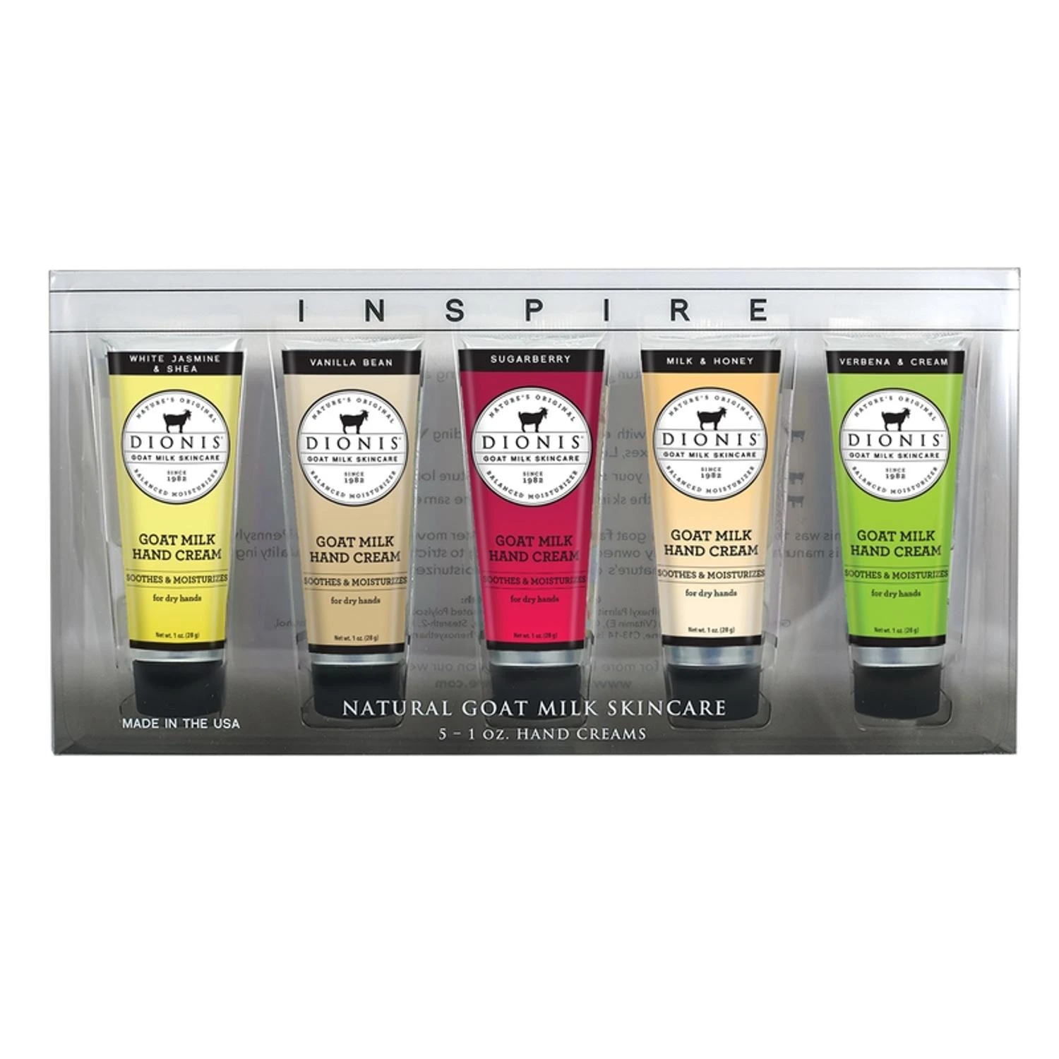 Dionis Inspire Goat Milk Hand Cream Gift Set of 5