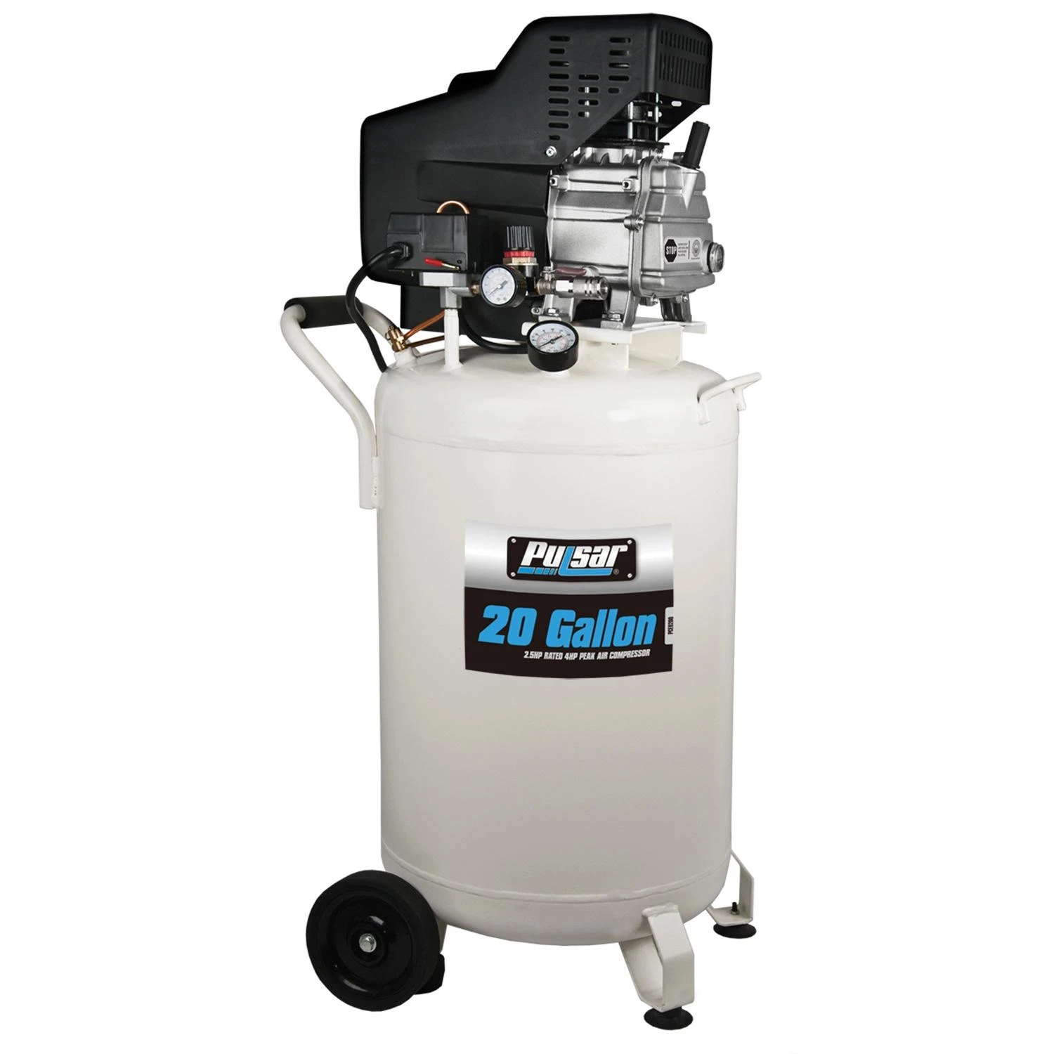 Pulsar 20 Gallon Vertical Portable Air Compressor 115 Psi 4 Hp Pce6200