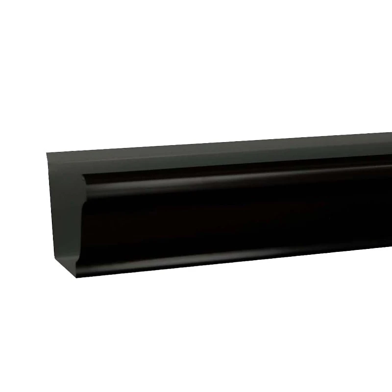 Amerimax Black Aluminum K-style Gutter 3.25 In H X 5 In W X 120 In L