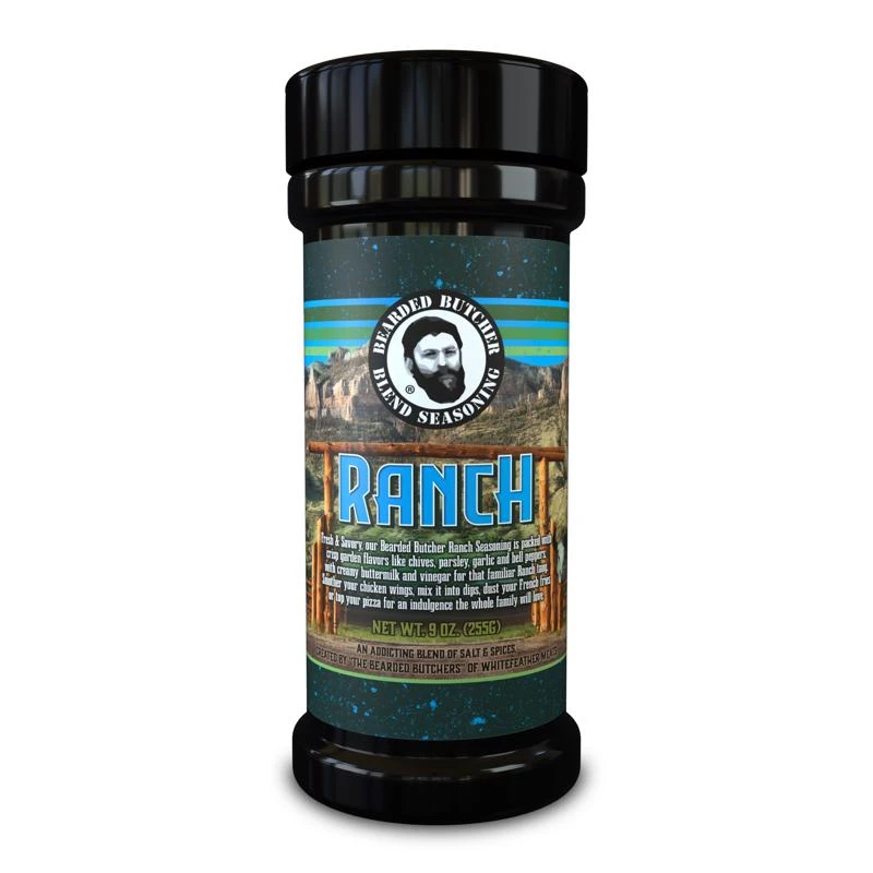 Bearded Butchers Ranch Blend Seasoning 9 Oz Shaker Can