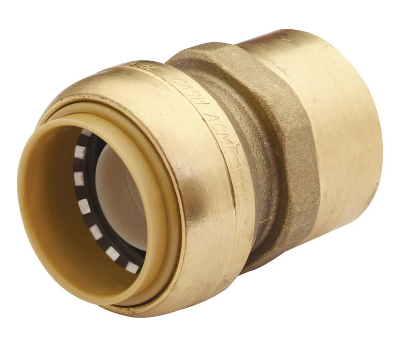 1 x 1 In. FIP Push-Fit Straight Connector, Lead Free