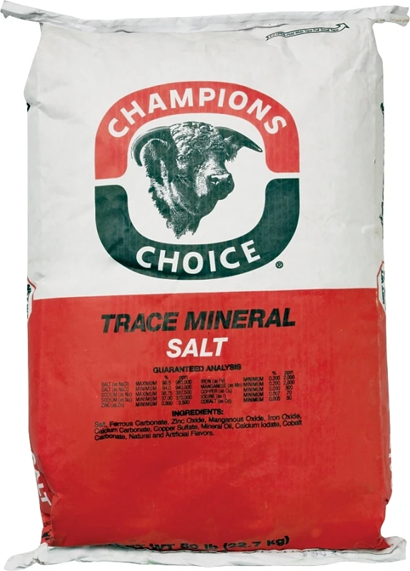 Cargill Champion's Choice Trace Mineral Salt 50 Lb Bag