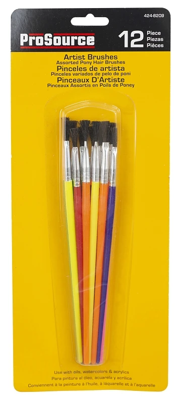 Prosource A 90180 Artist Brush Set With Plastic Handle