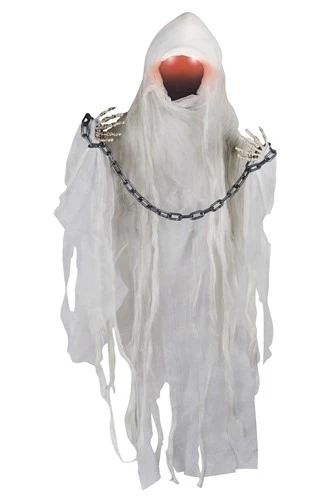 Hanging Faceless Spectre Ghost Animated Prop Decoration - Standard Size