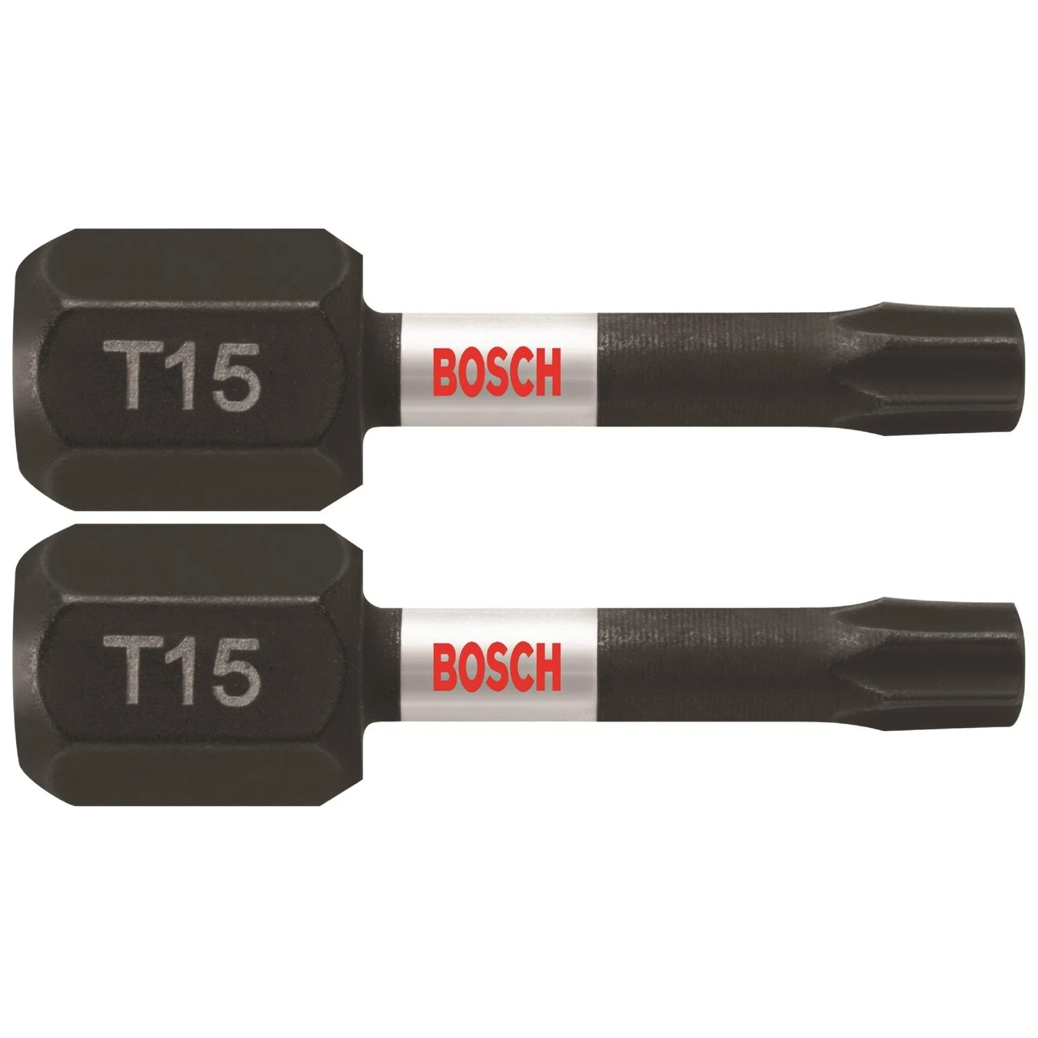 Bosch 1 Inch Long Insert Bit Steel Impact Tough 2 Pack