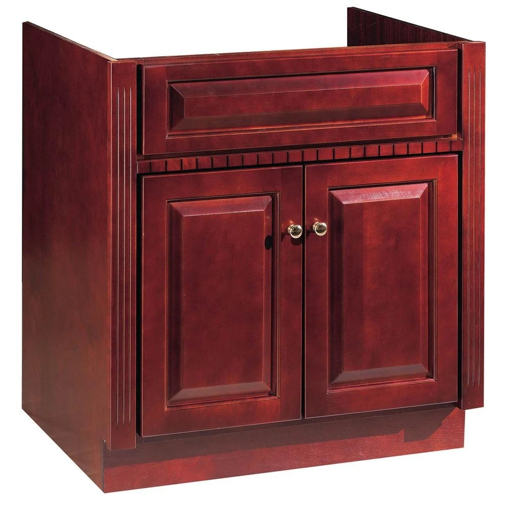 30 In. W X 21 In. D Cherry Ambrosia Two Door Vanity Cabinet Only