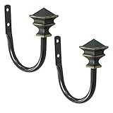 Petite Café Oil Rubbed Bronze Holdbacks 2 Piece Set
