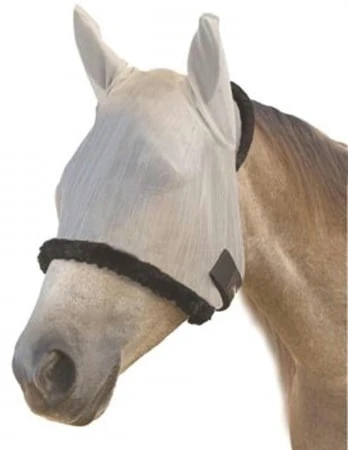 Farnam Supermask Ii Horse Fly Mask With Ears Silver/black 100503759