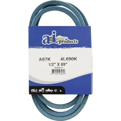 A & I Products Blue Kevlar V-belt 1/2" X 69" Model A67k-4l690k