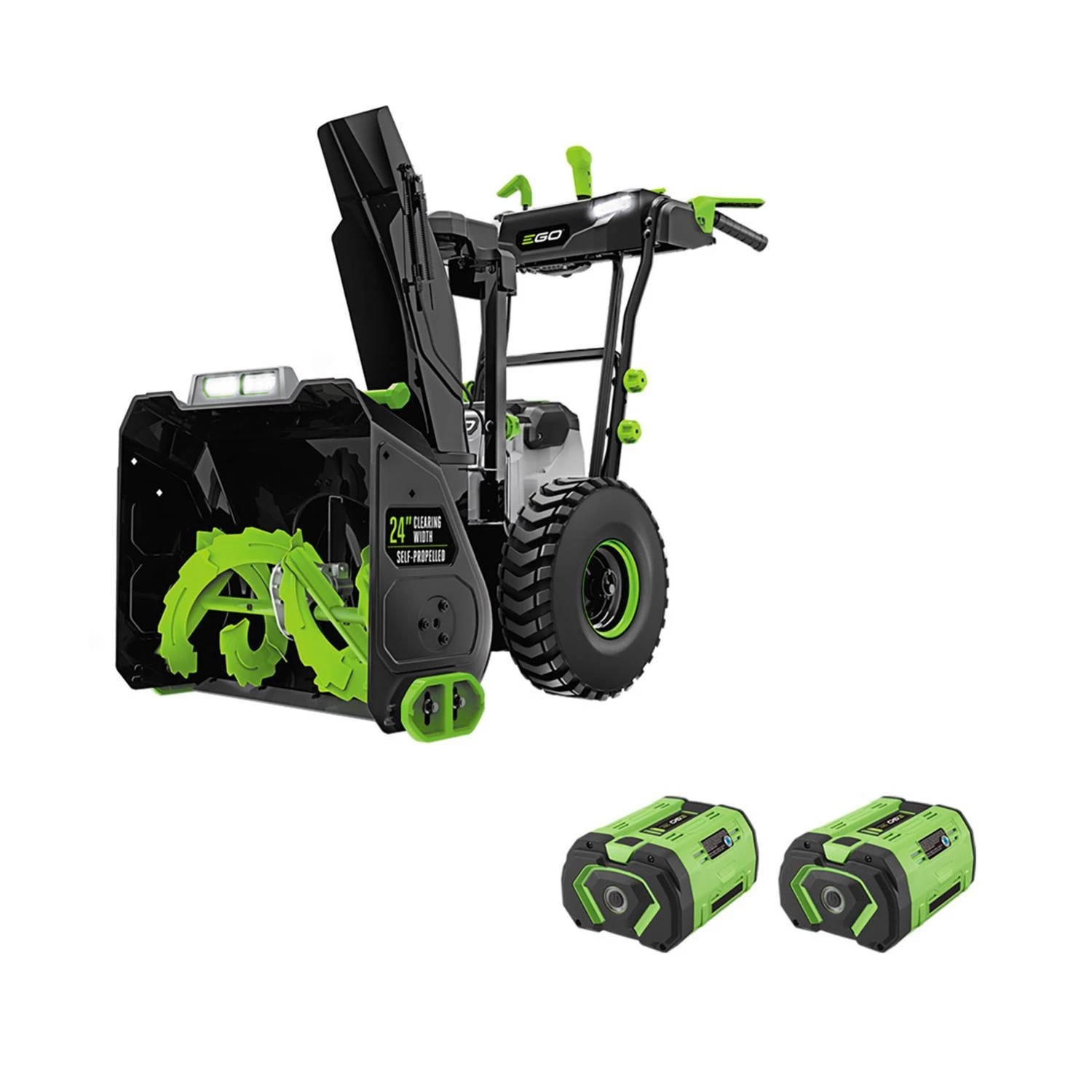 Ego Power+ Snt2406 24 In. Two Stage 56 V Battery Snow Blower Kit With 2 Batteries & Chargers